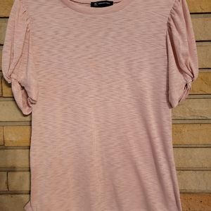 INC International Concepts Pink Burnout Top Size LARGE